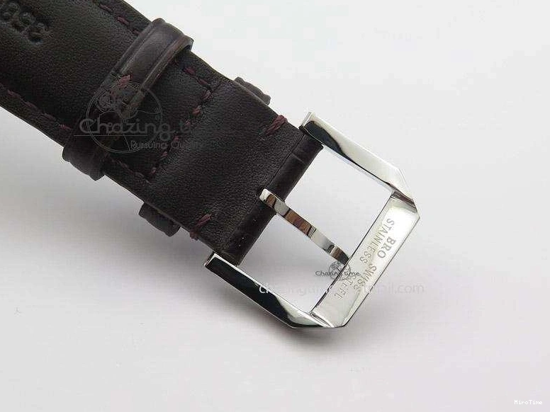 MIROTIME 0807 Affordable Ingeniuer St.Laurens SS Brown Dial MK 1:1 Best Edition On Black Leather Strap A 7365